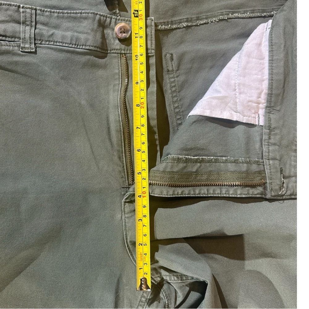 Old Navy Olive High-Rise Wide-Leg Khaki Crop Pants - Plus size - Picture 7 of 11